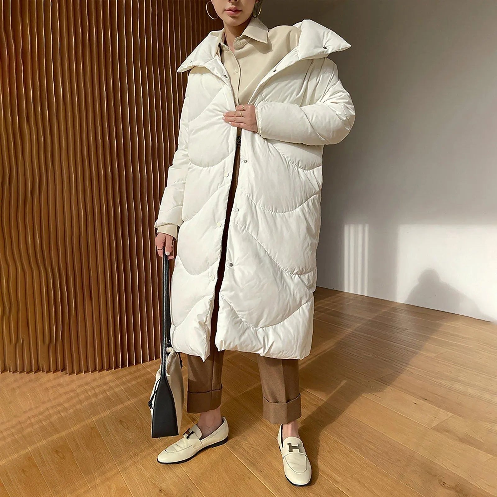 Ankle Length Down Coat